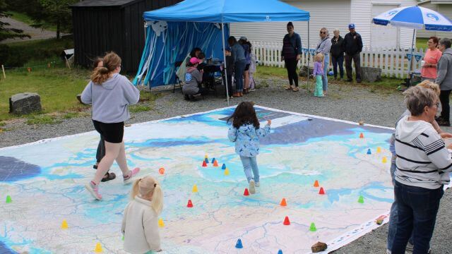 Giant map of Canada